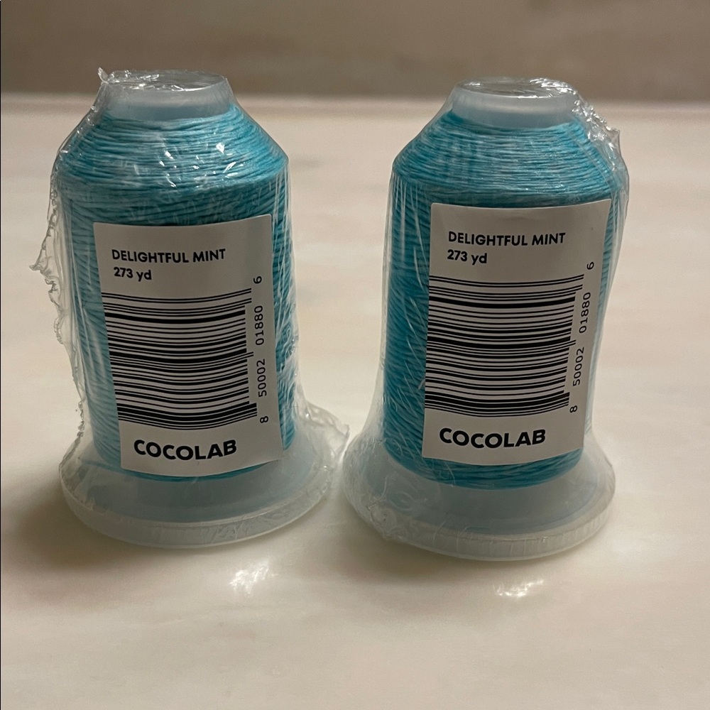 Cocolab Delightful Mint Floss Mega Spool Set of 2.  273 yards each